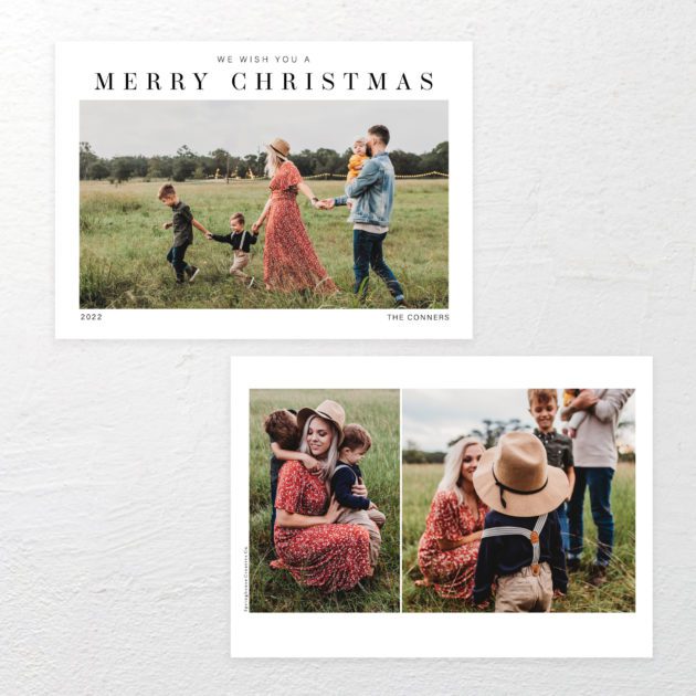 We wish you scaled Christmas card