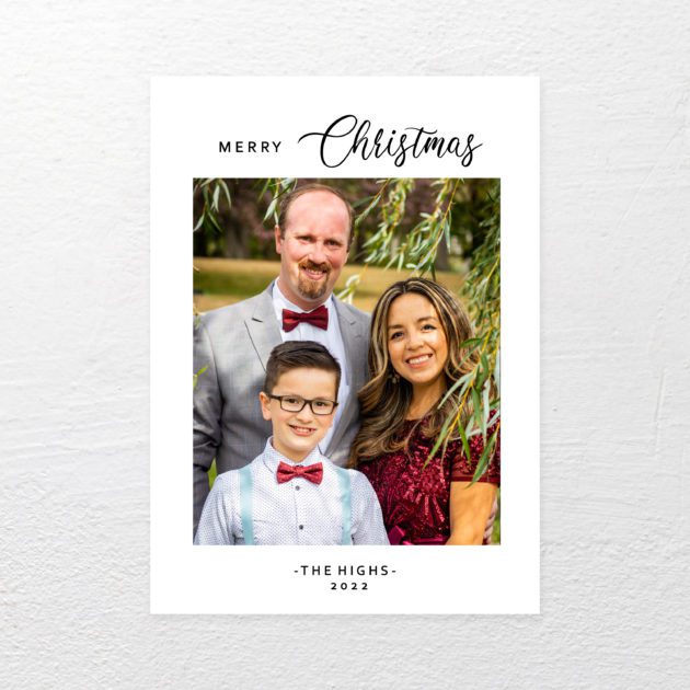 Classic Merry Christmas - Christmas Photo Cards | Springhouse Creative