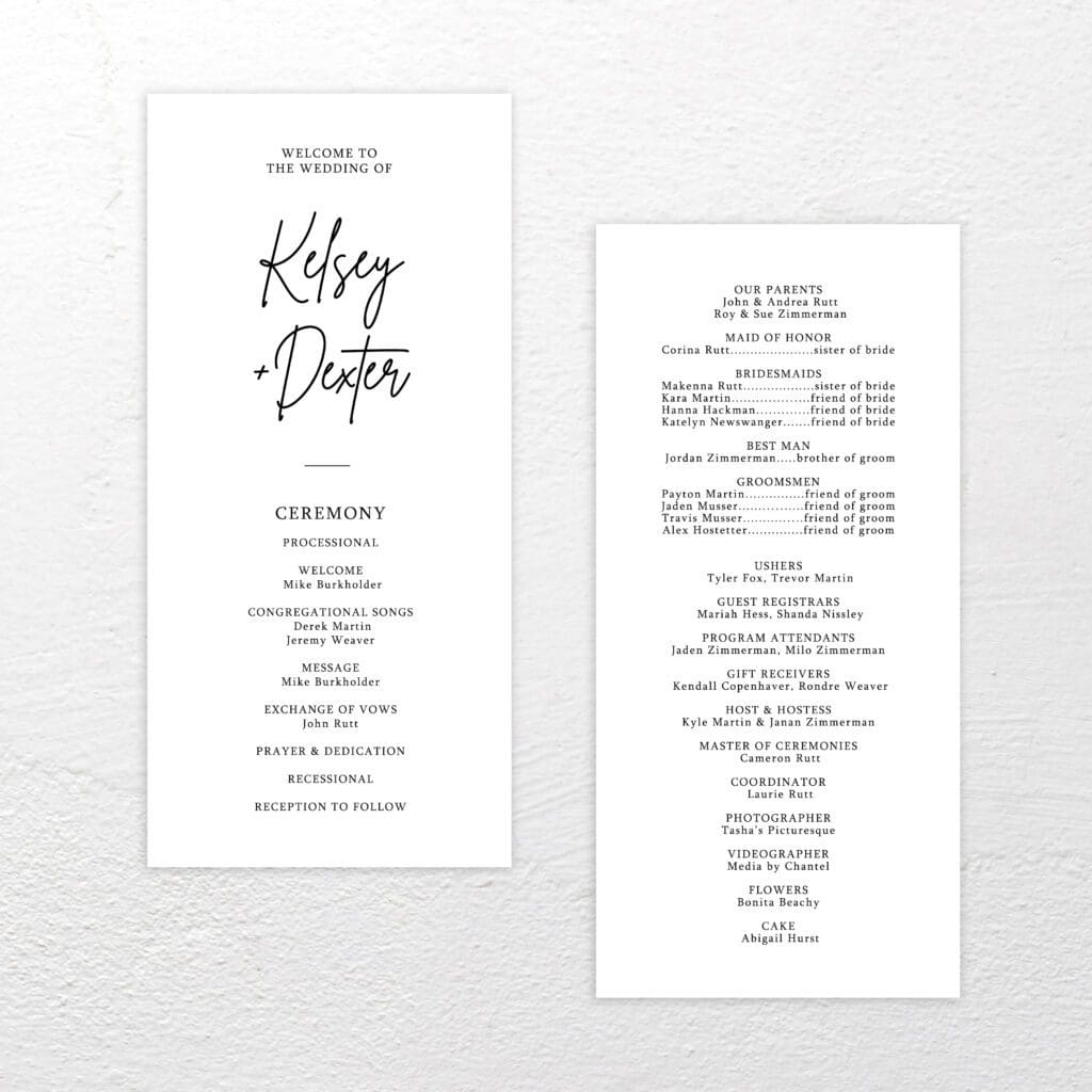 Dexter Wedding Programs Springhouse Creative dexter-wedding-programs-springhouse-creative
