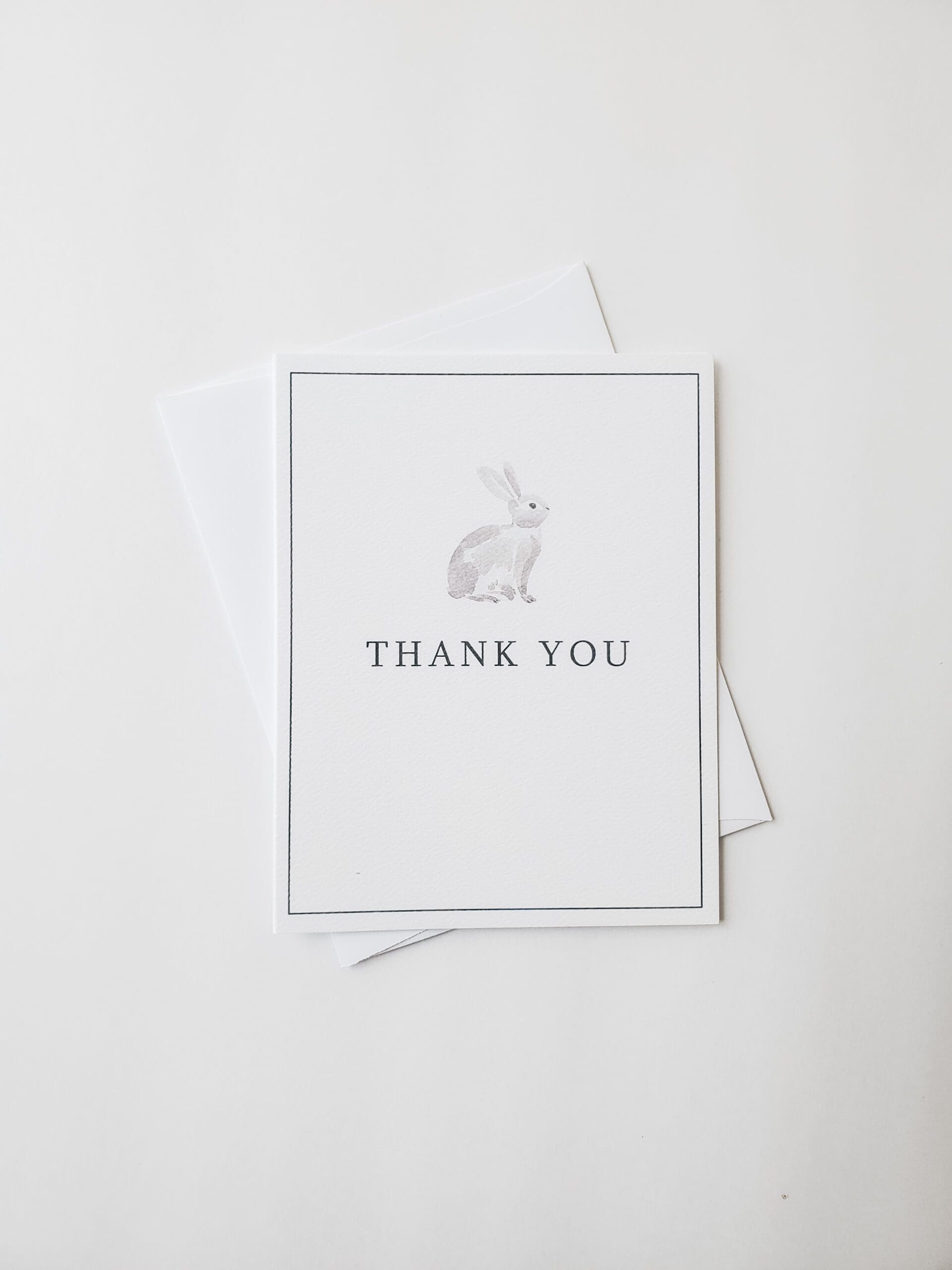 Bunny Rabbit Thank You | Springhouse Creative