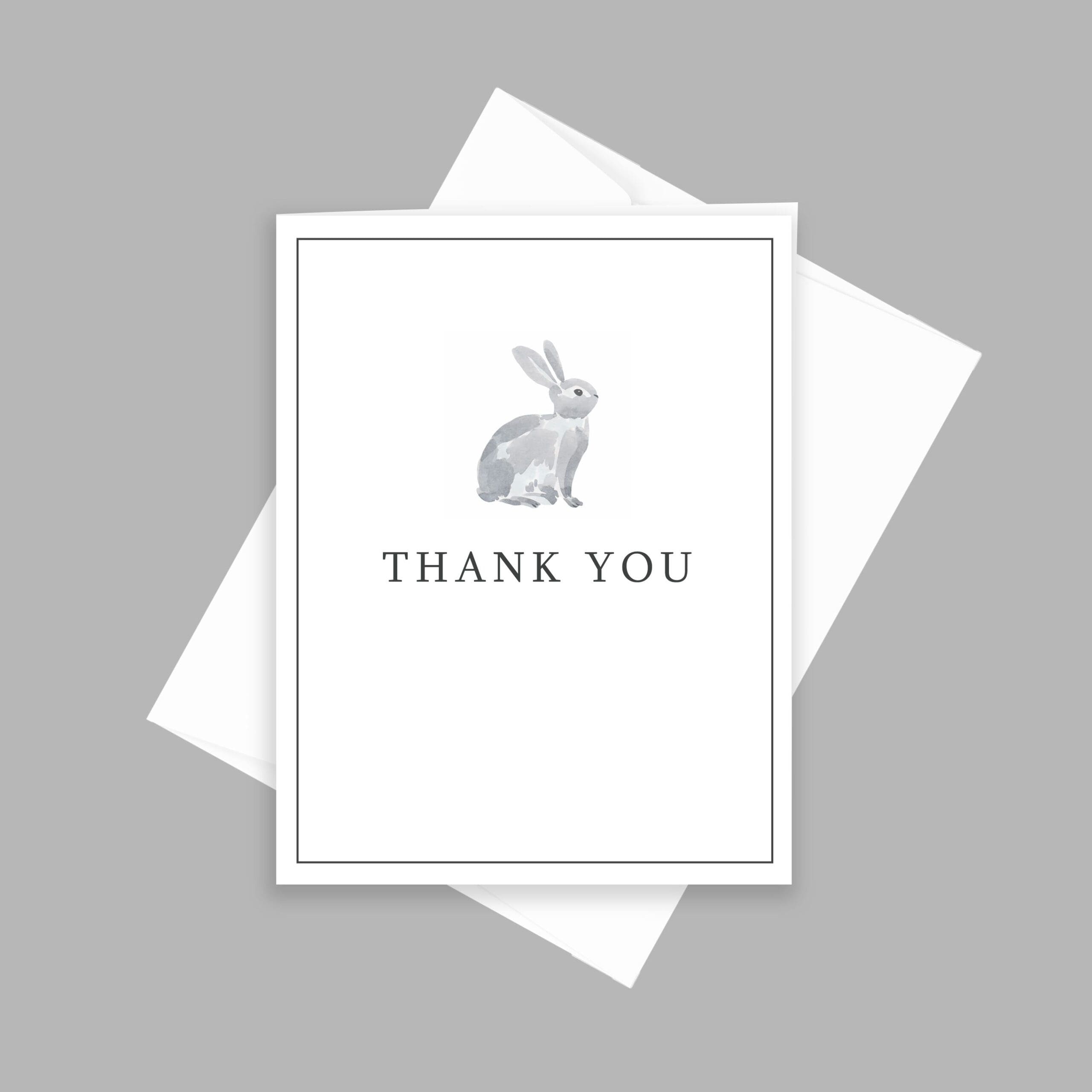 Bunny Rabbit Thank You | Springhouse Creative