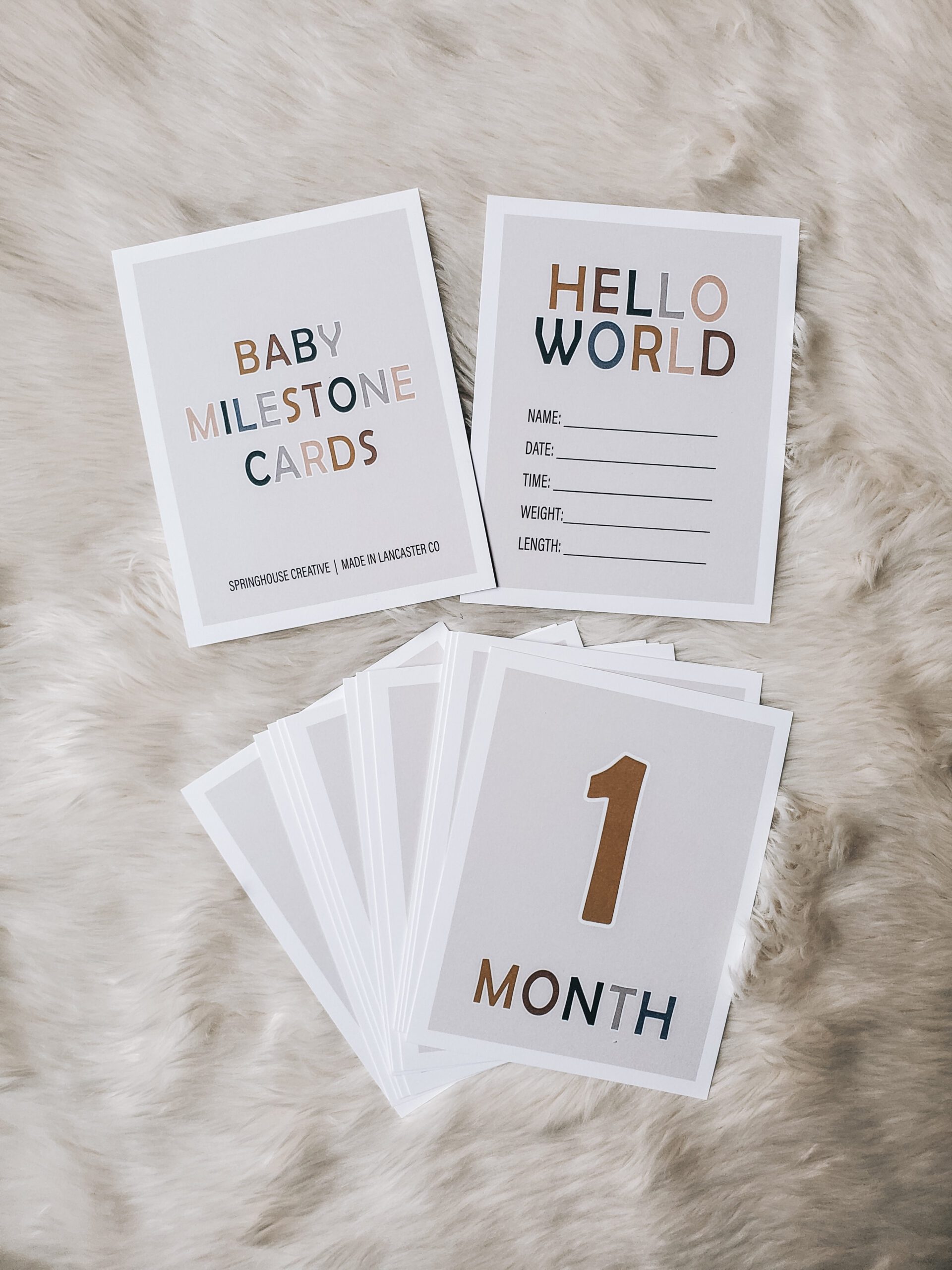 Baby Milestone Cards Springhouse Creative — free download